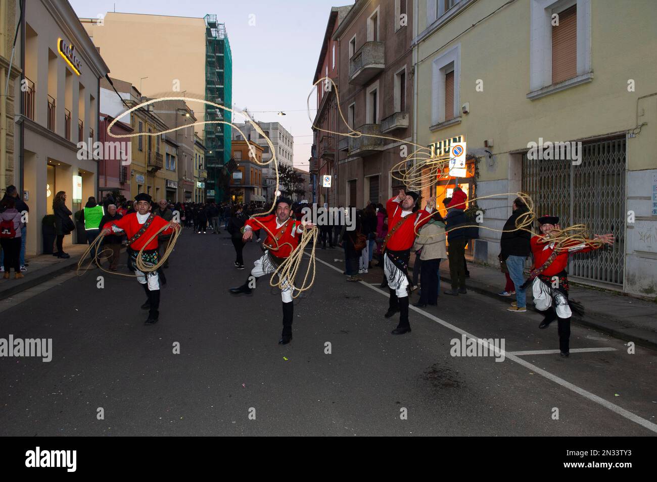 0242023 Italy, Sardinia, Sassari, Carnival in "Carrasegare
