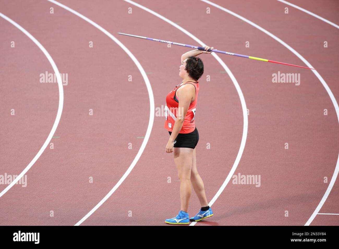 AUG 06, 2021 Tokyo, Japan Haruka Kitaguchi of Japan in the Athletics Women's Javelin Throw
