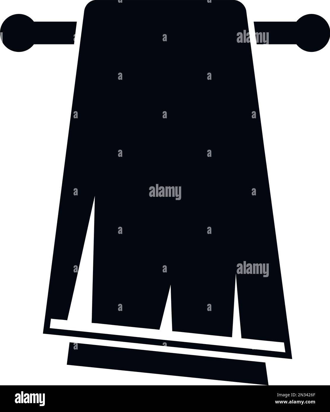 Solarium towel icon simple vector. Spa salon. Skin body Stock Vector