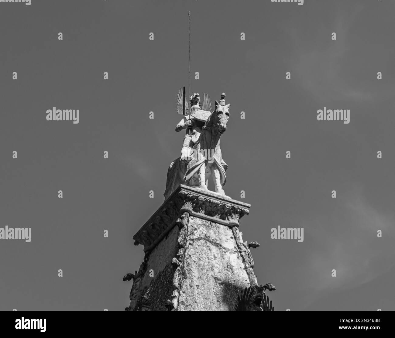 Gothic funerary monuments Black and White Stock Photos & Images Alamy