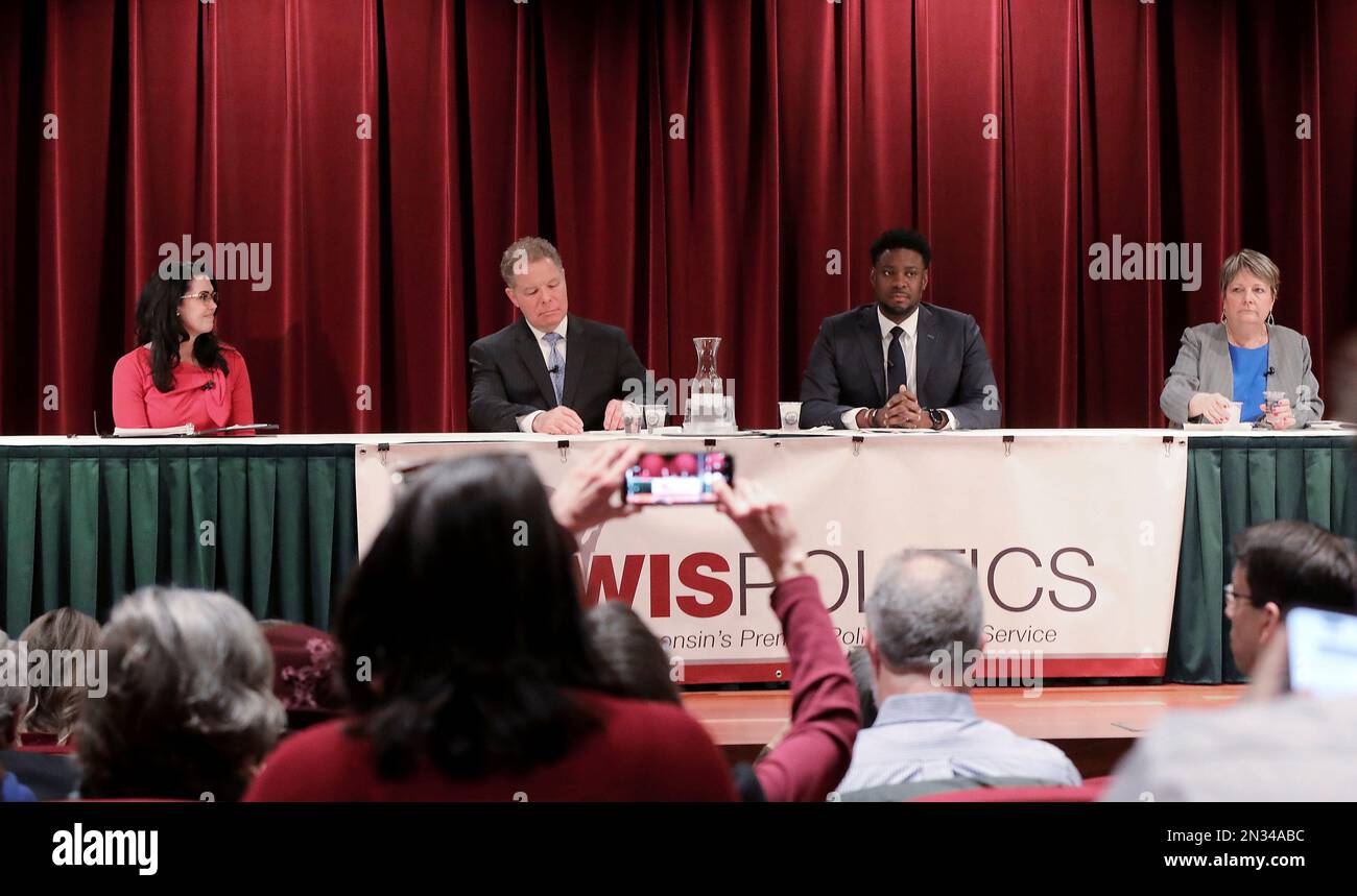 FILE - From Left, Wisconsin State Supreme Court Candidates Waukesha ...