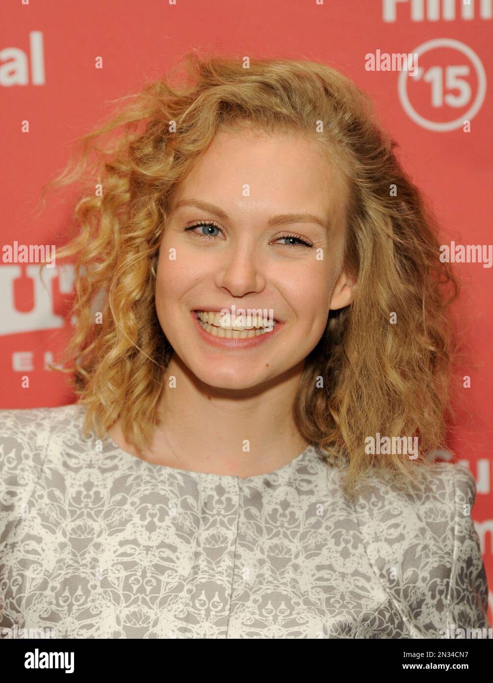 Penelope Mitchell, a cast member in "Zipper," poses at the premiere of