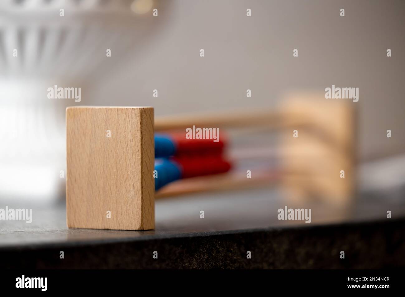 slide rule photographed in detail Stock Photo