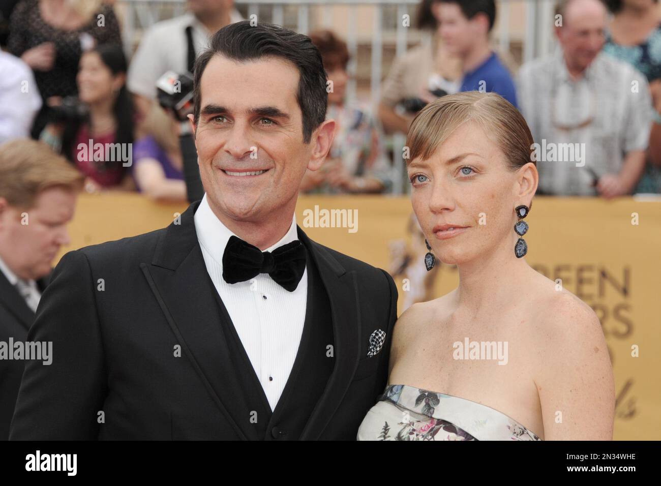 Ty Burrell, left, and Holly Burrell arrive at the 21st annual Screen