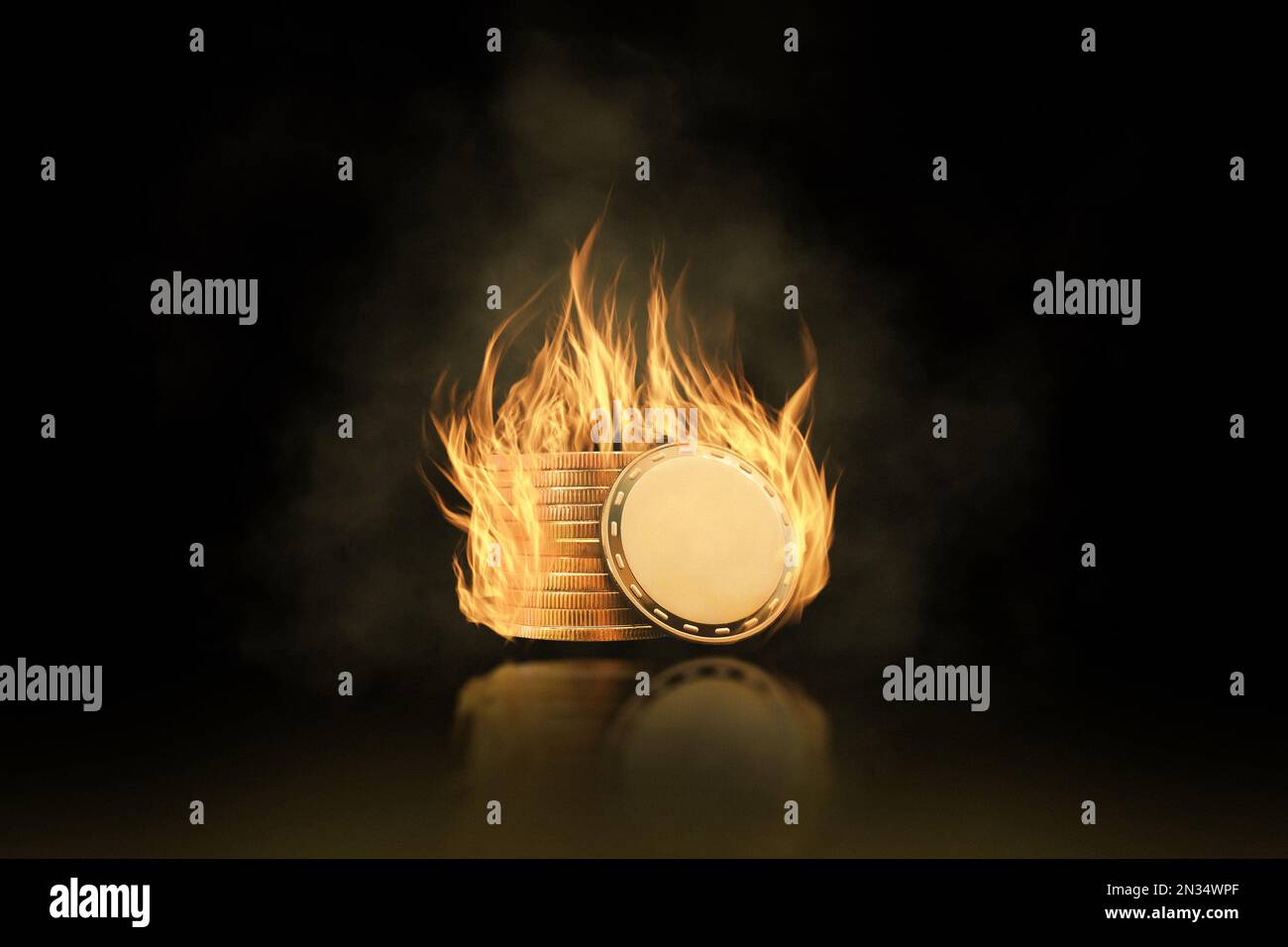 Coin burning hi-res stock photography and images - Alamy