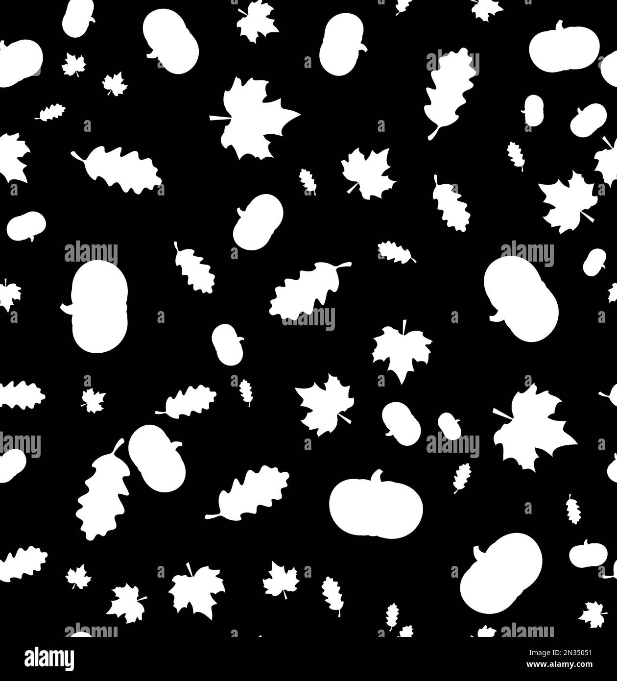 Happy Thanksgiving Day seamless pattern with holiday objects Stock ...
