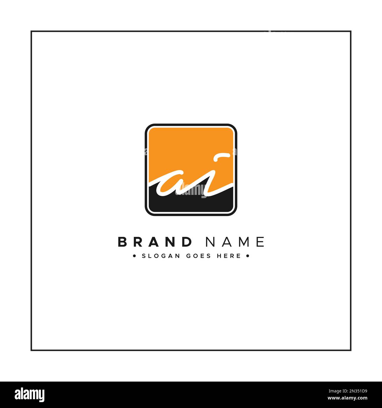 Simple Signature Logo for Alphabet AI - Handwritten Signature for