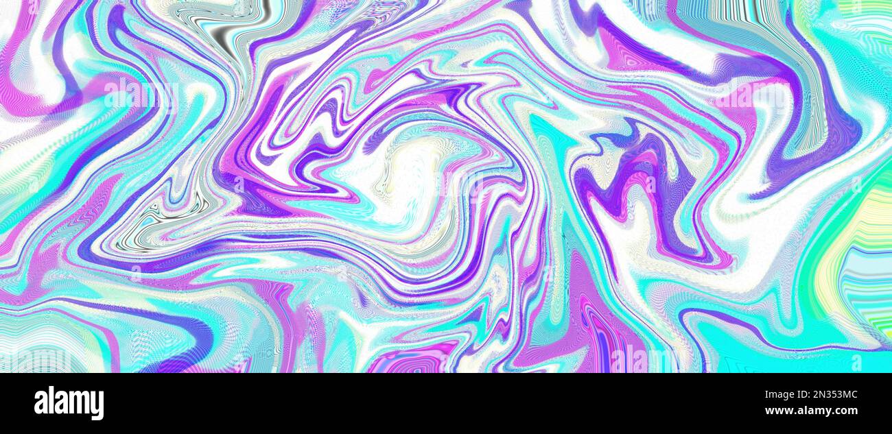 In the middle of an abstract ocean, wavy wallpaper, distortion, matrix ...
