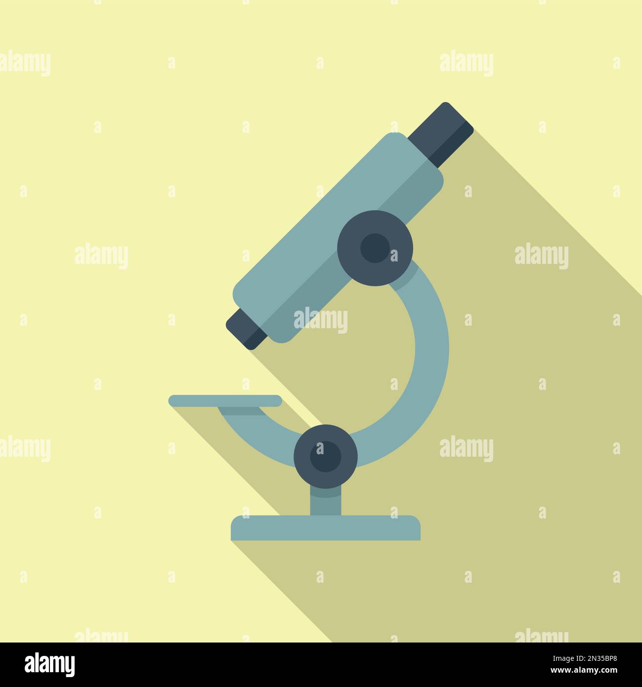 Medical microscope icon flat vector. Bacteria disease. Monster pill ...