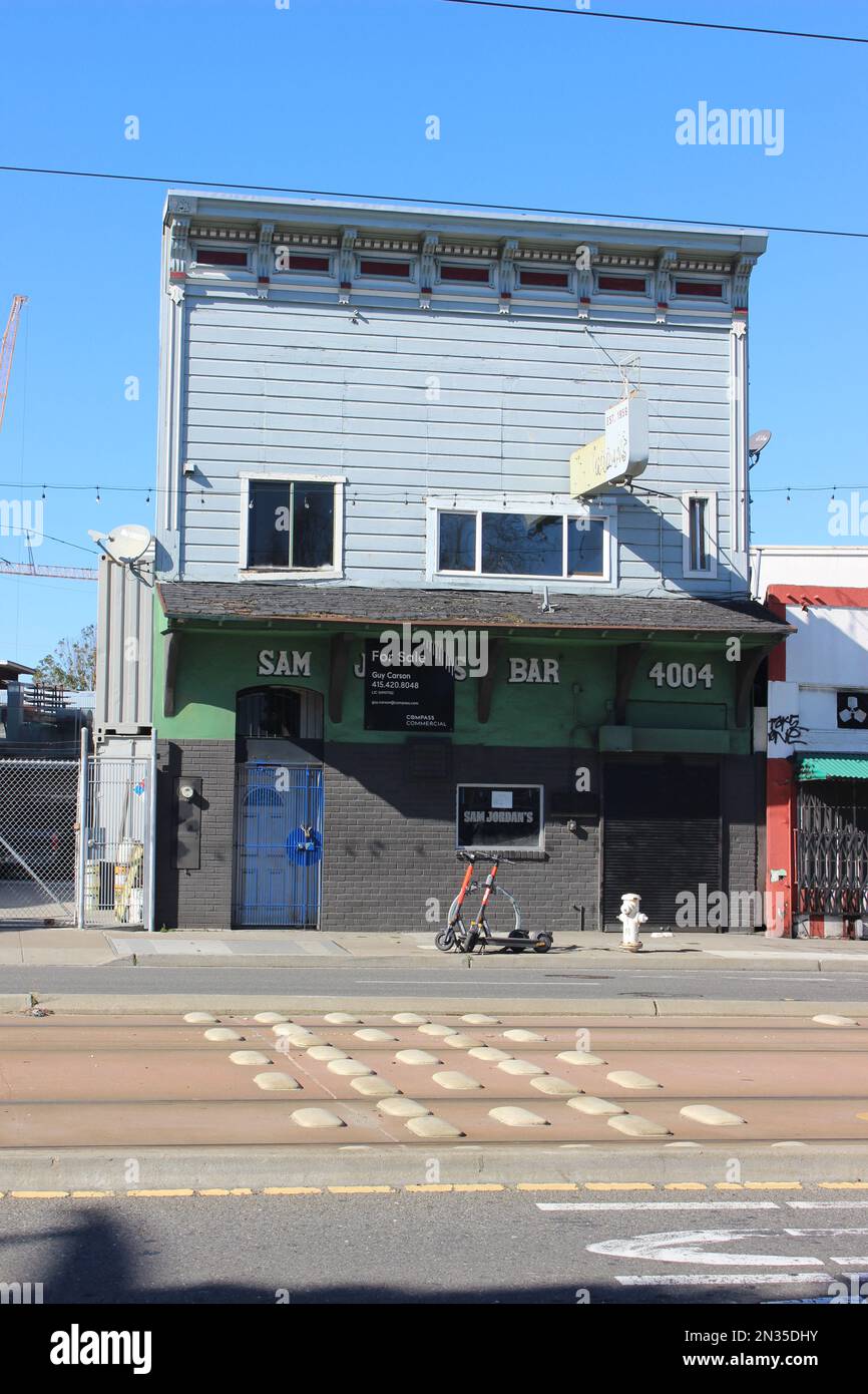 Former Sam Jordan's Bar, Bayview, San Francisco, California Stock Photo