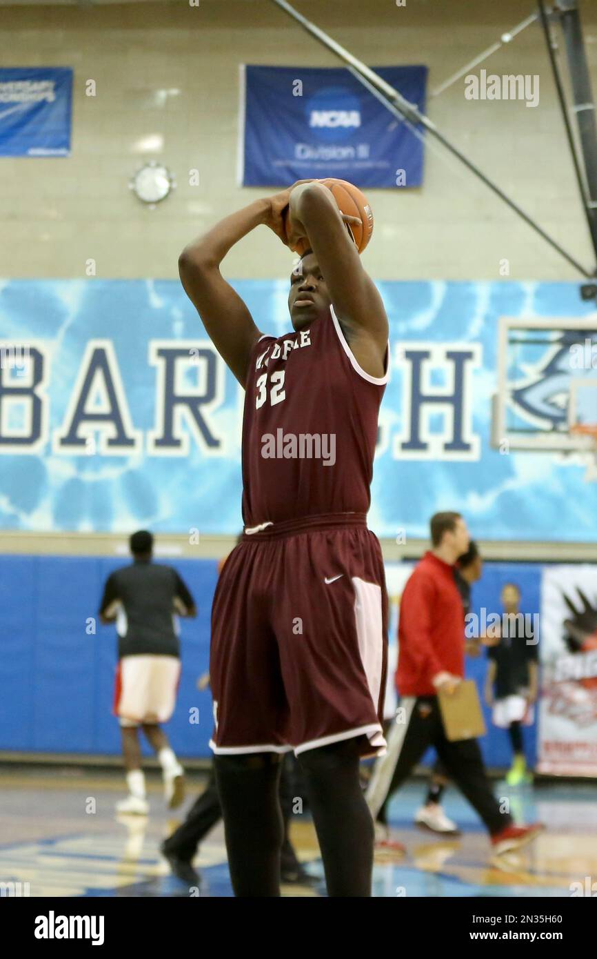 MacDuffie's Jordy Tshimanga 32 warms up against Life Center during