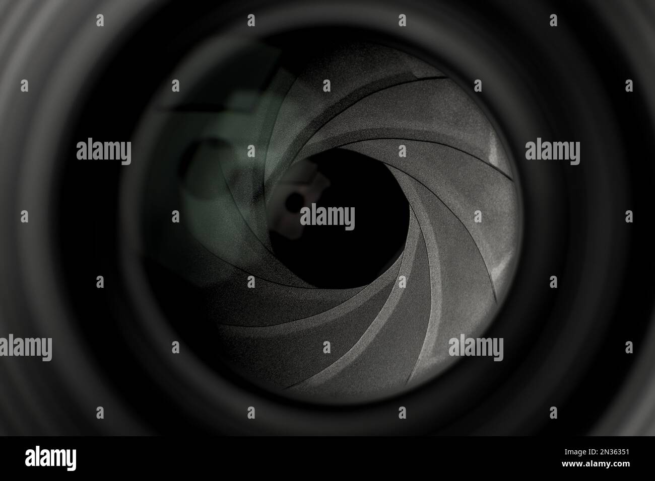 a aperture in a camera lens Stock Photo Alamy