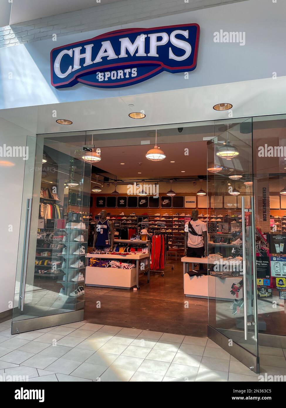 Entrance to a Champs Sports store in a mall in New Jersey Stock Photo -  Alamy