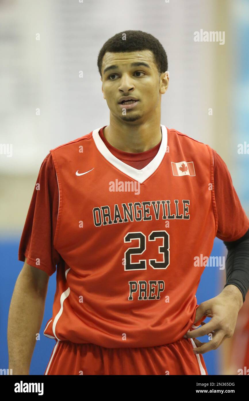 Orangeville Prep's Jamal Murray 23 in action against Phelps Academy
