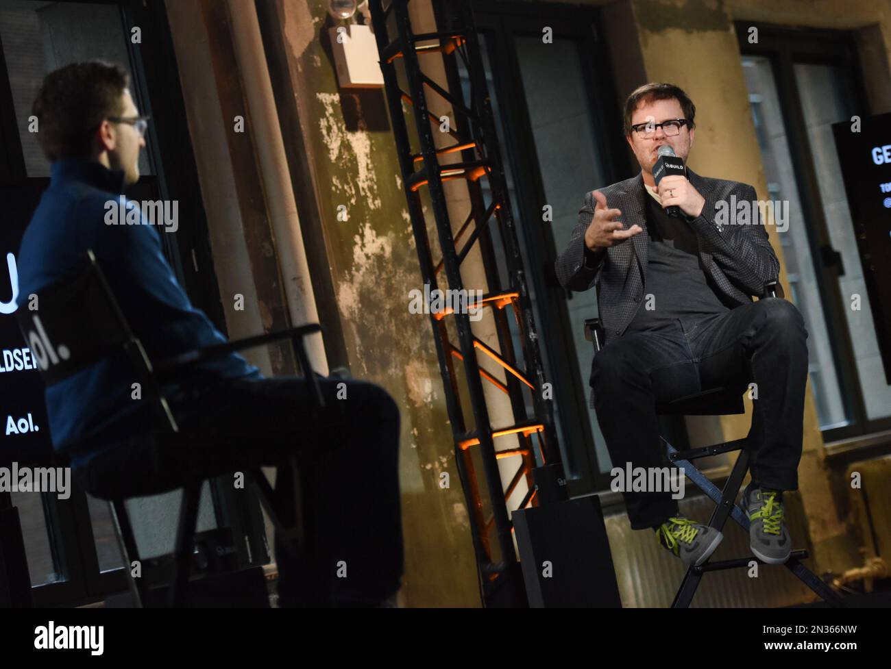 Actor Rainn Wilson attends AOL’s BUILD Speaker Series to discuss his