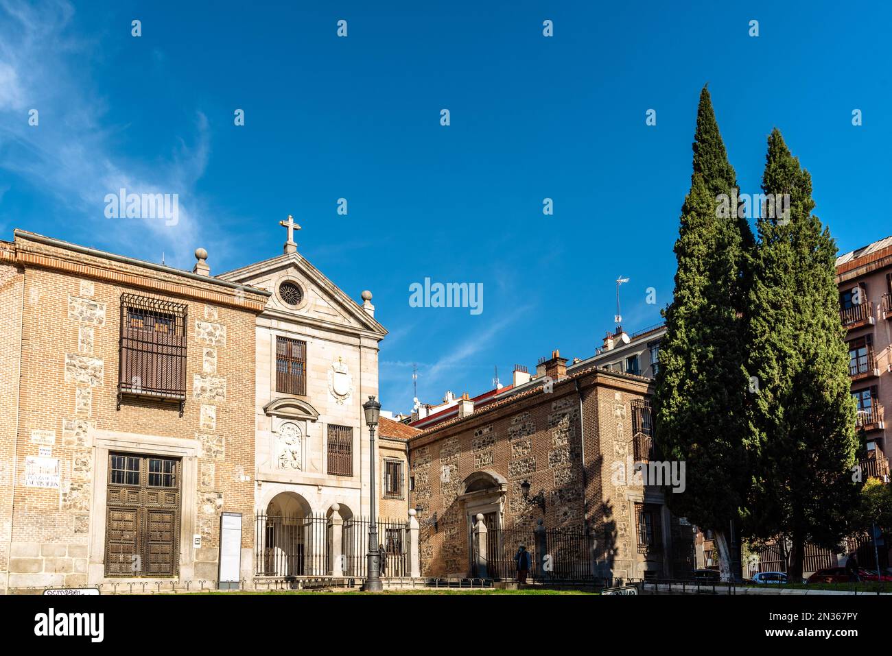 Royal Monastery of La Encarnacion in central Madrid. It is a convent of the order of Recollet Augustines located in Madrid, Spain. The institution mai Stock Photo