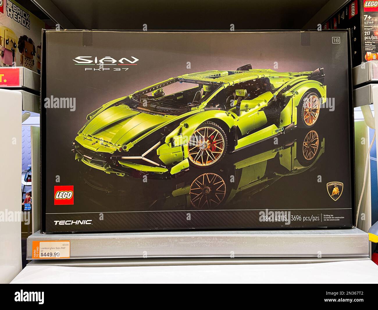 Lamborghini lego set Stock Photo Alamy