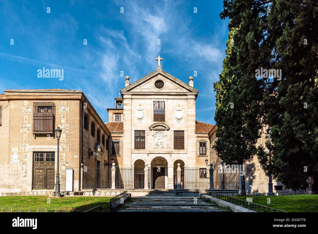 Royal Monastery of La Encarnacion in central Madrid. It is a convent of the order of Recollet Augustines located in Madrid, Spain. The institution mai Stock Photo