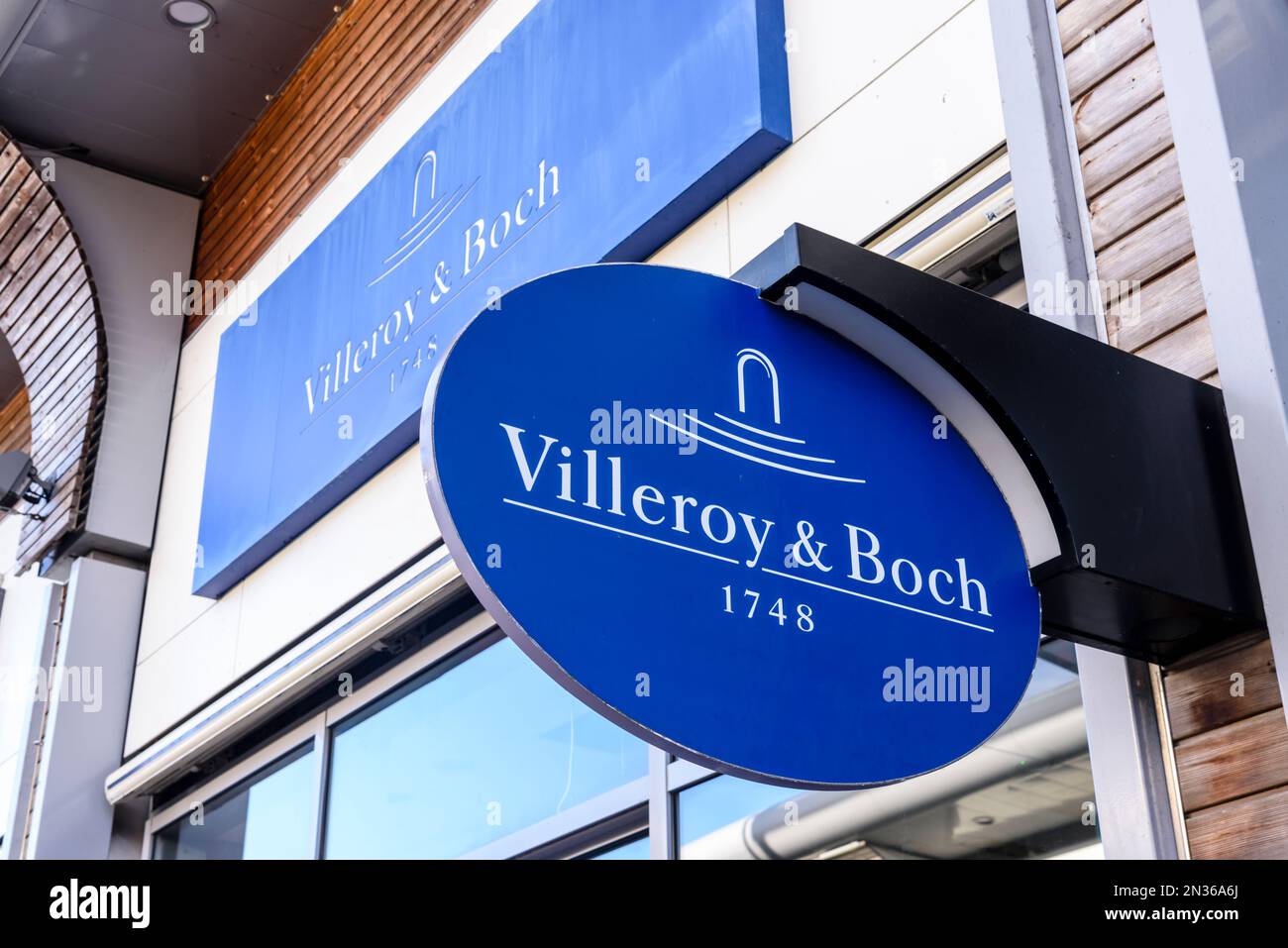 Villeroy and Boch outlet store, The Boulevard Outlet centre, Banbridge, Northern Ireland, United Kingdom, UK Stock Photo