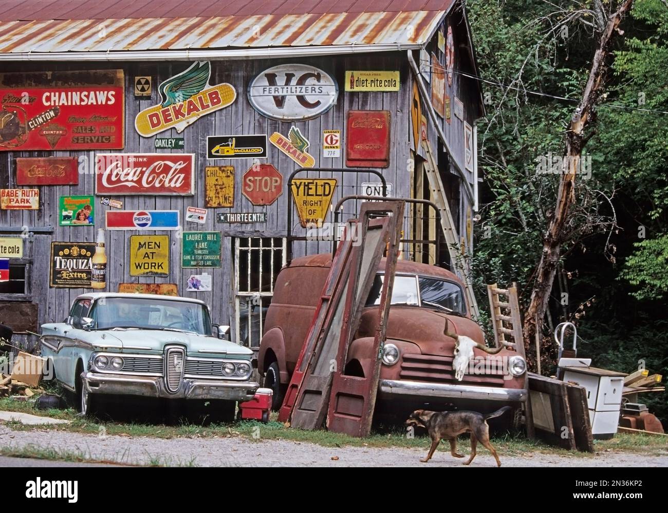 Antique Store, South Tennessee, USA Stock Photo