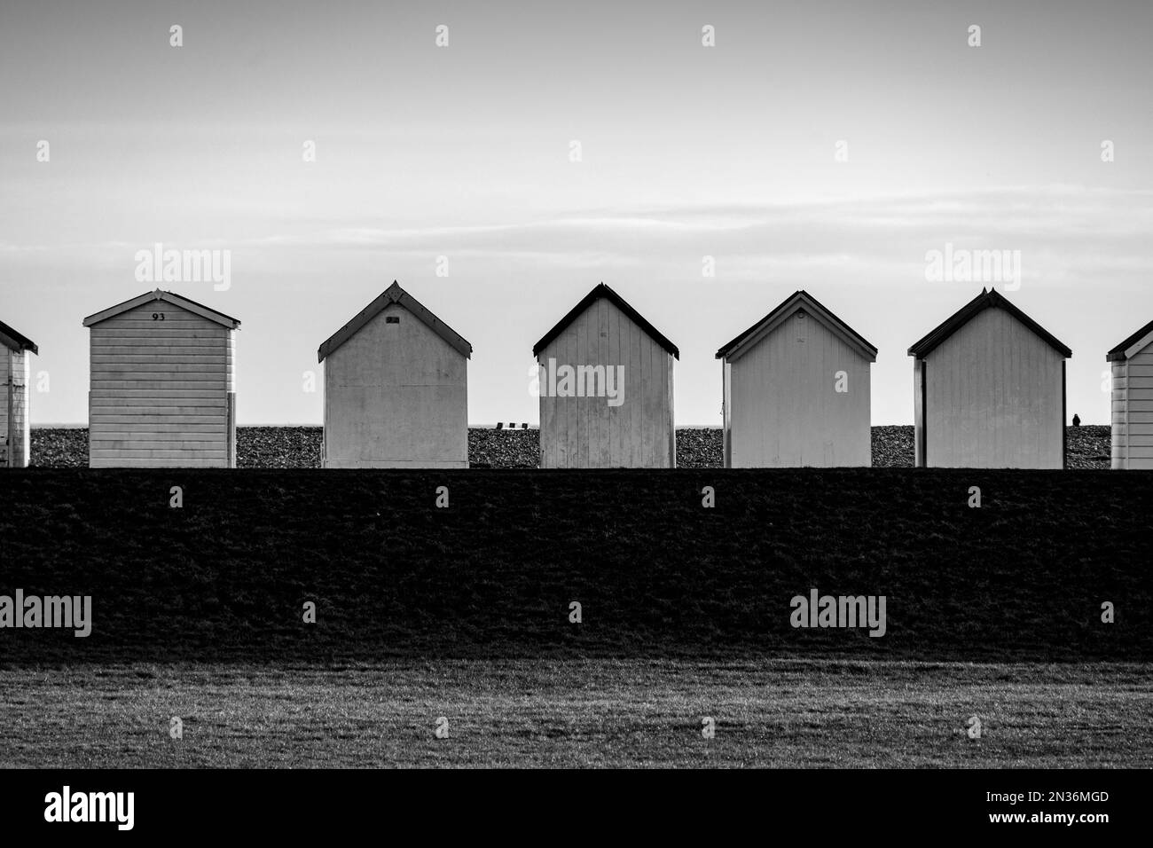 Worthing Seafront, West Sussex, in Winter Stock Photo Alamy