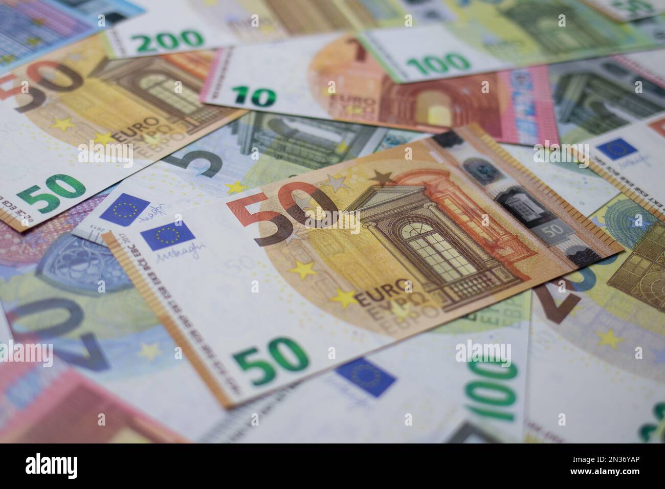 Euro Currency Banknote Background Made of Paper Banknotes of the Euro.  Stock Image - Image of â‚¬10, banknote: 276953351