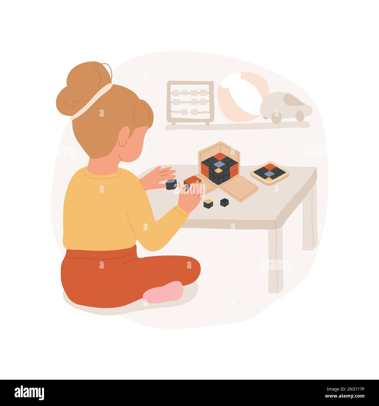 Understanding dimension isolated cartoon vector illustration. Teaching  child dimension, montessori method, learn about volume, Binomial and  Trinomial cube, visual sense exercise vector cartoon Stock Vector Image &  Art - Alamy