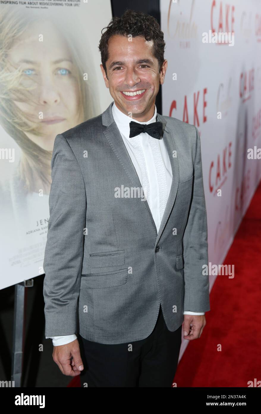 Director Daniel Barnz arrives at the Los Angeles premiere of "Cake" at