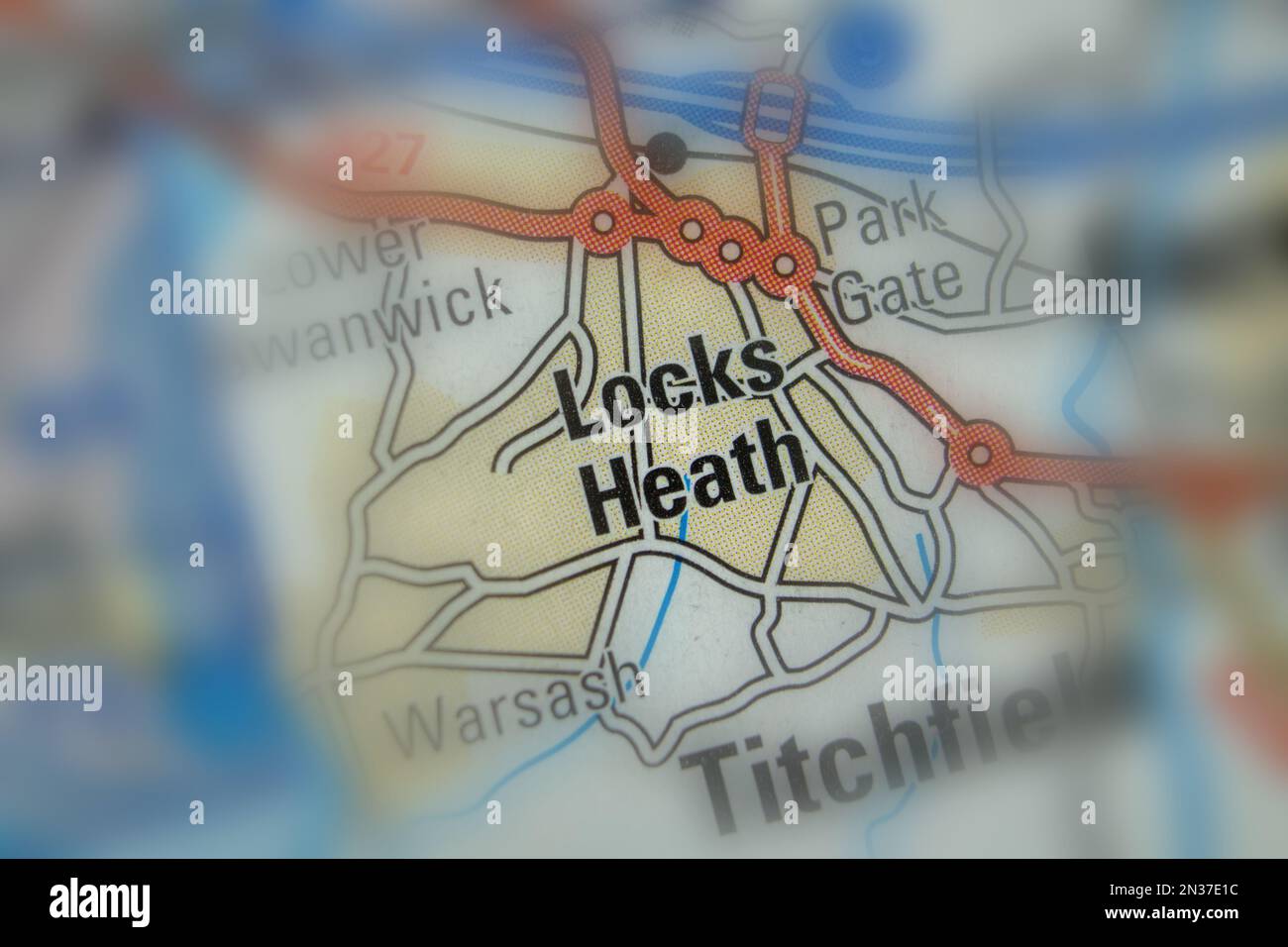 Locks heath map hires stock photography and images Alamy