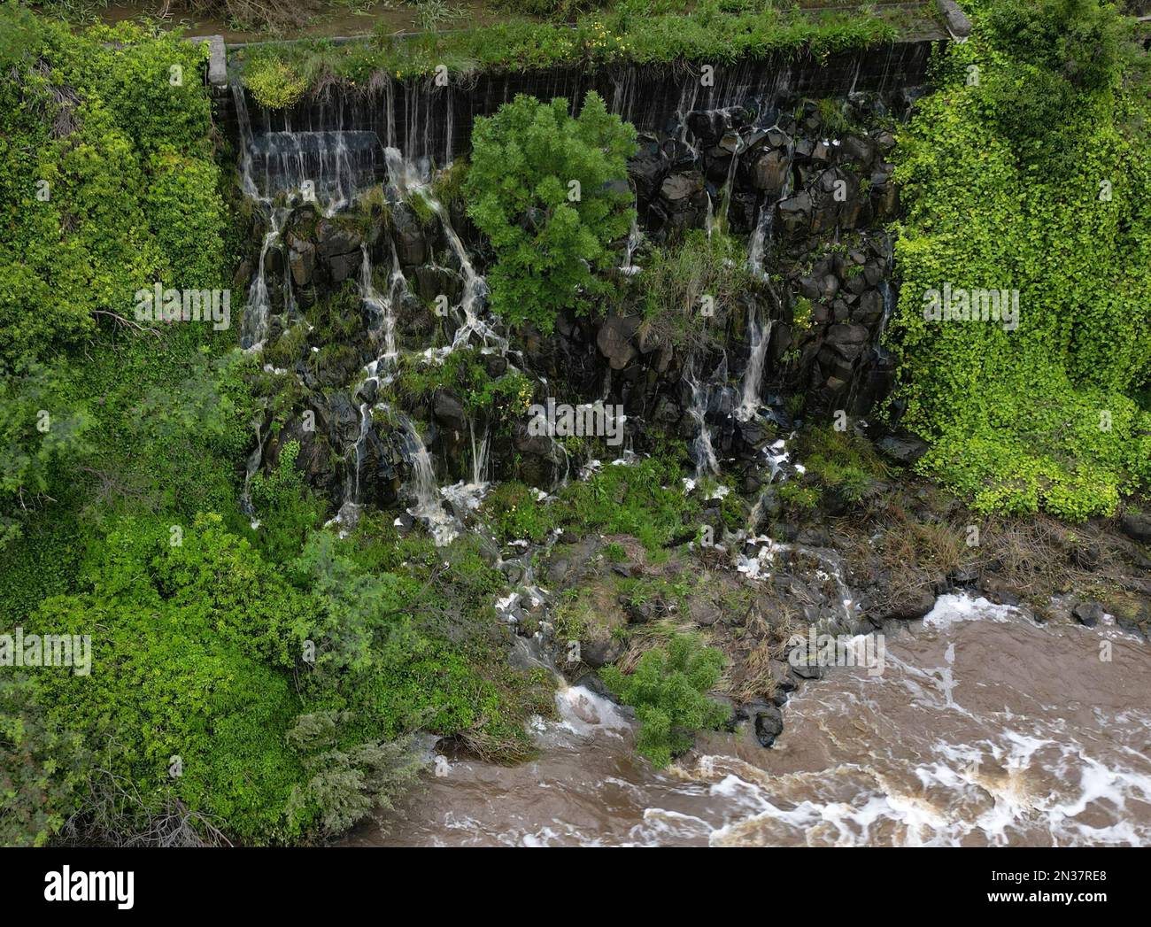 A beautiful shot of the Buckley Falls in Geelong, Australia Stock Photo