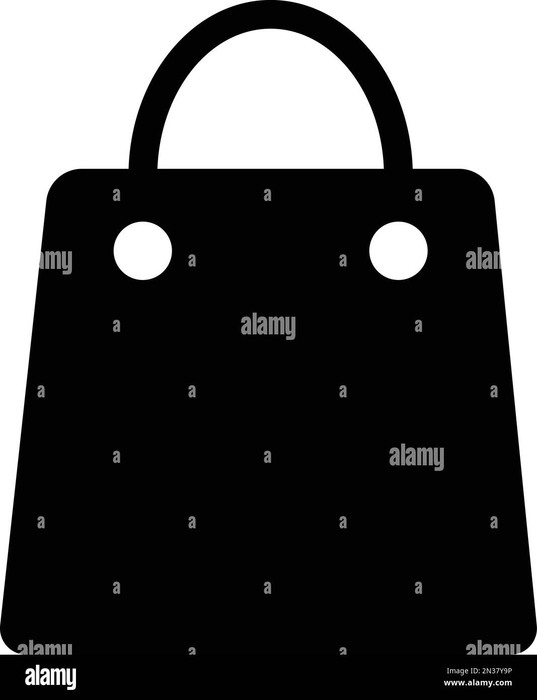 shopping bag icon vector. Paper Bag. Product sale bag. Shopping symbol, Logotype Stock Vector