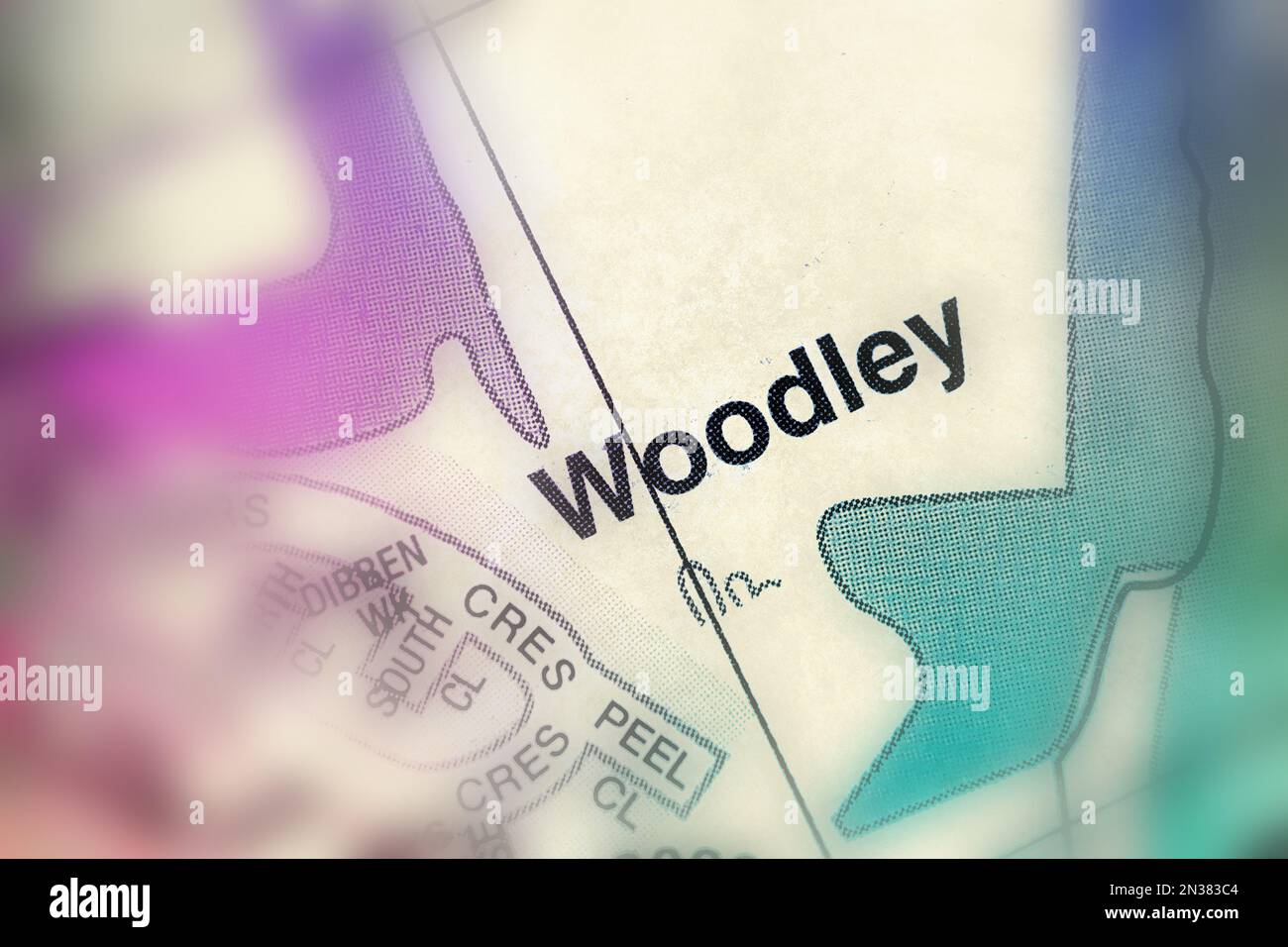 Woodley village, Hampshire, United Kingdom atlas map town name