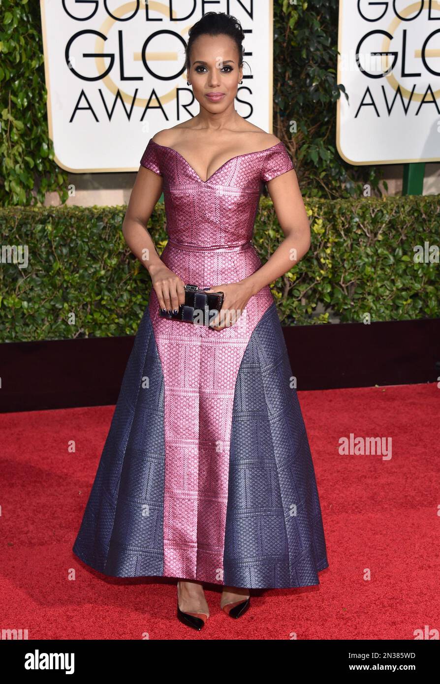 Kerry Washington Arrives At The 72nd Annual Golden Globe Awards At The Beverly Hilton Hotel On Kerry Washington Arrives At The 72nd Annual Golden Globe Awards At The Beverly Hilton Hotel On