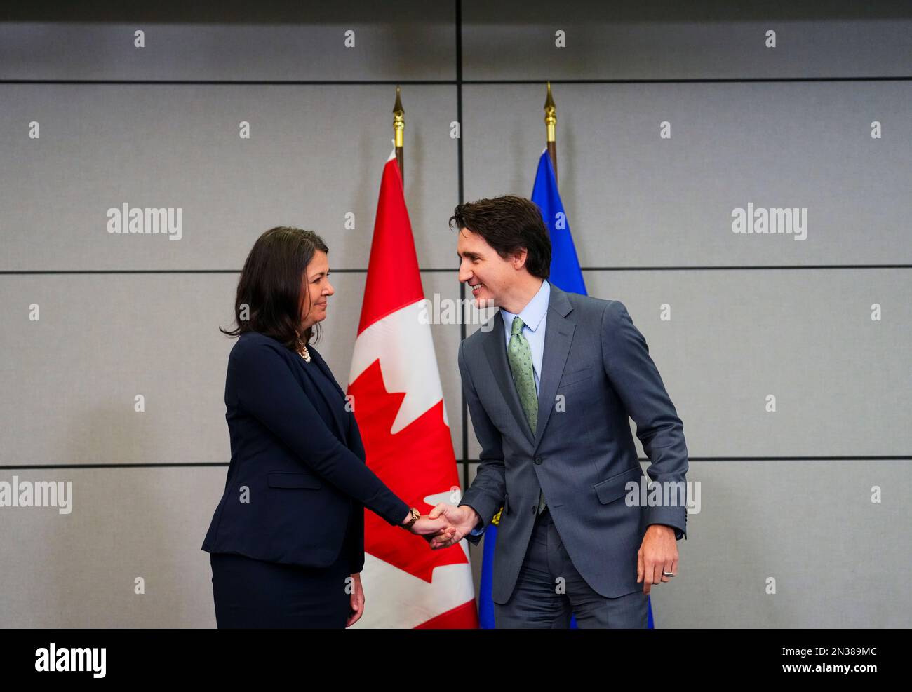 Prime Minister Justin Trudeau meets with Alberta Premier Danielle Smith