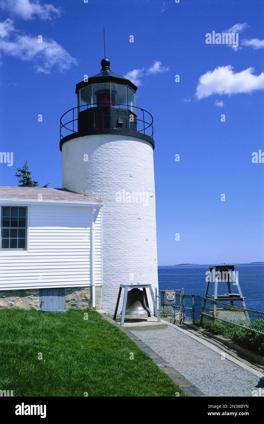 Bass Harbor Head Lighthouse Acadia National Park, Maine, USA Stock