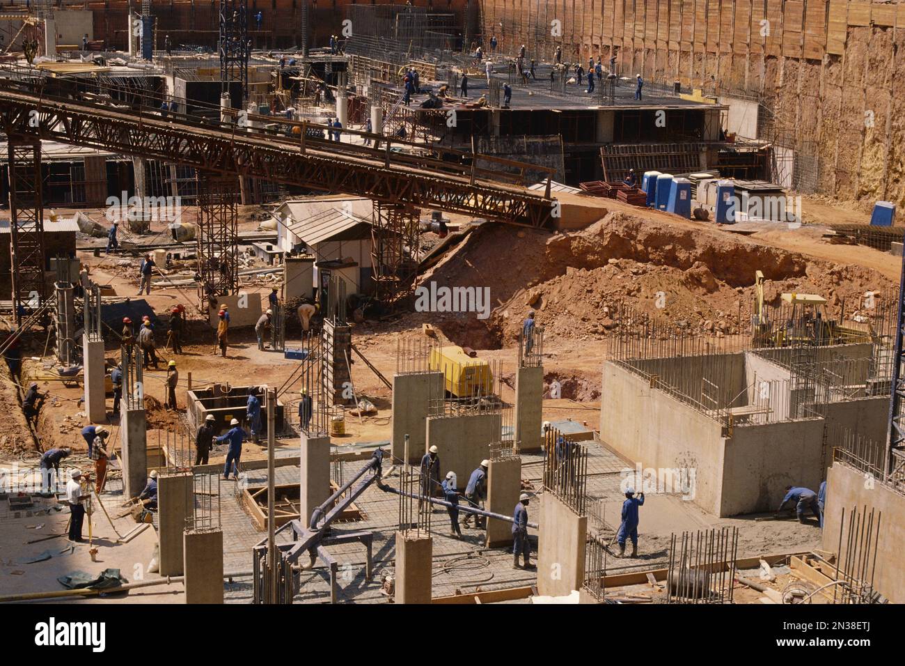 Construction Site, Johannesburg, South Africa Stock Photo
