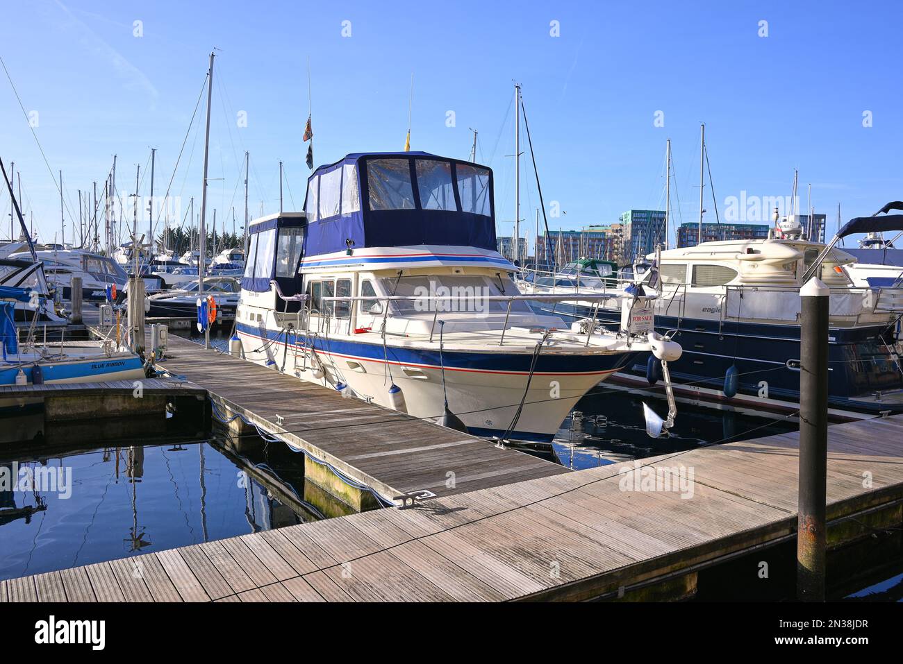 Boats moored in Ipswich marina, Suffolk, UK Stock Photo Alamy
