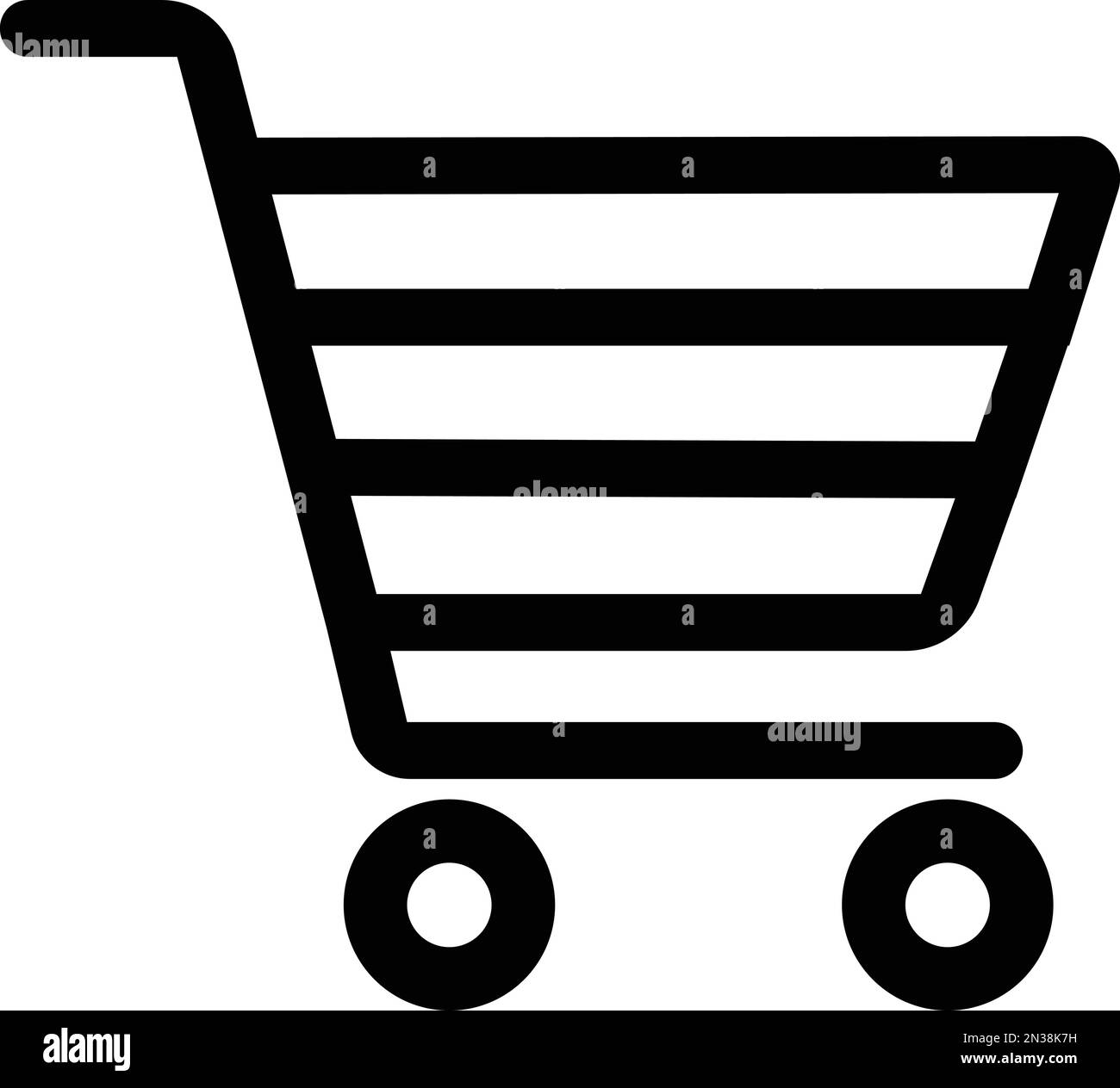 Shopping cart icon. Web store shopping cart icon. Internet shop buy logo symbol sign. purchase product basket Vector illustration. Stock Vector
