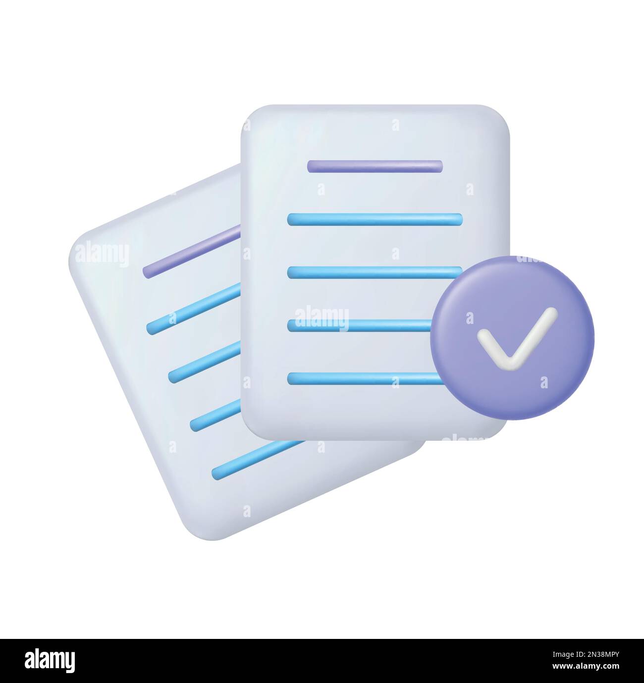 3d white clipboard task management todo check list, efficient work on project plan concept, assignment and exam, 3d work solution icon. 3d icon vector Stock Vector