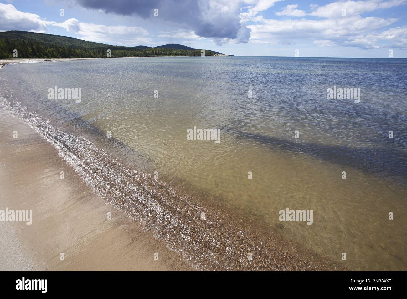 Sand Beach, Lake Superior, Neys Provincial Park, Ontario, Canada Stock
