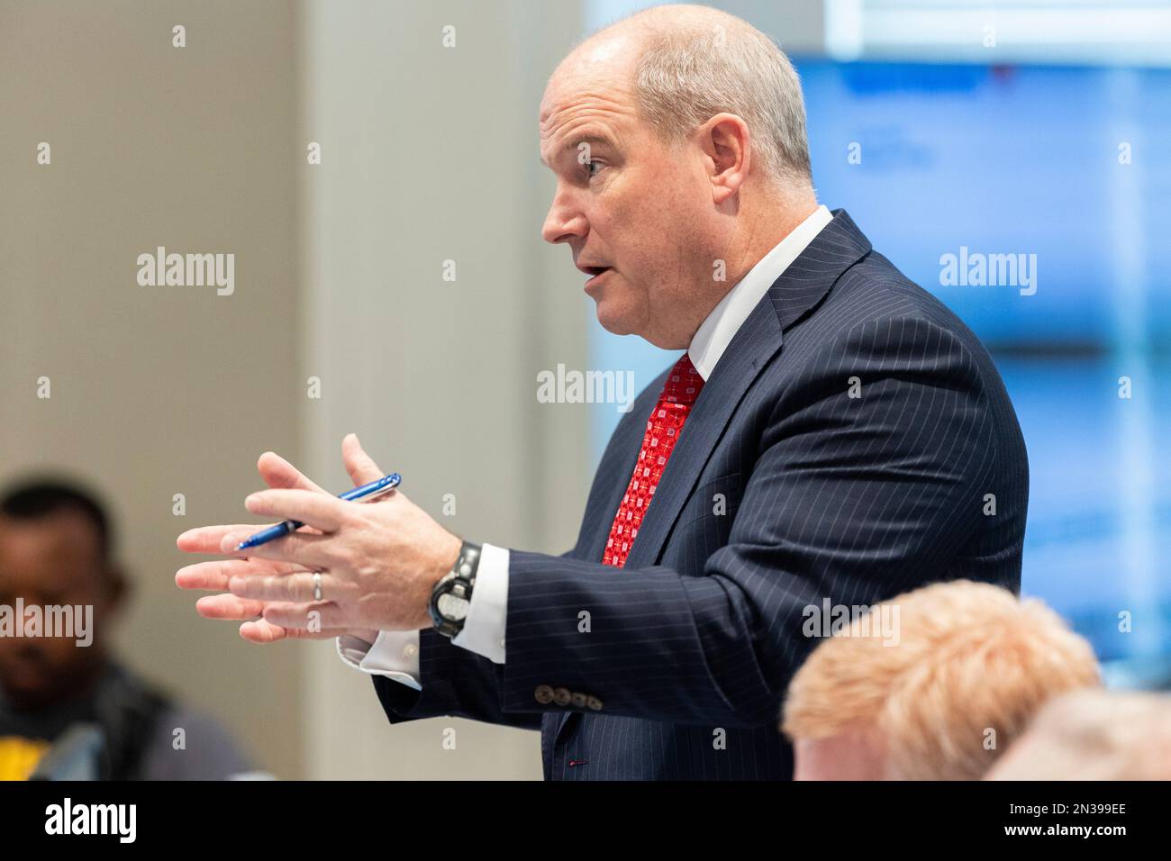 Defense attorney Jim Griffin speaks during Alex Murdaugh's double