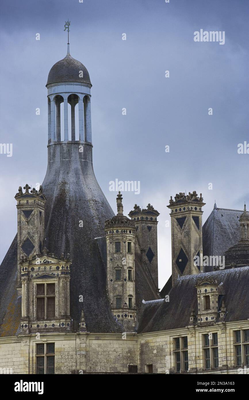 Chateau de Chambord, Loir-et-Cher, Loire Valley, France Stock Photo