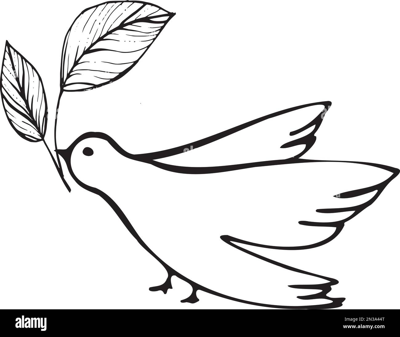 Vector Illustration Of Doves A Symbol Of Peace And Love Stock Vector Vector Illustration Of Doves A Symbol Of Peace And Love Stock Vector