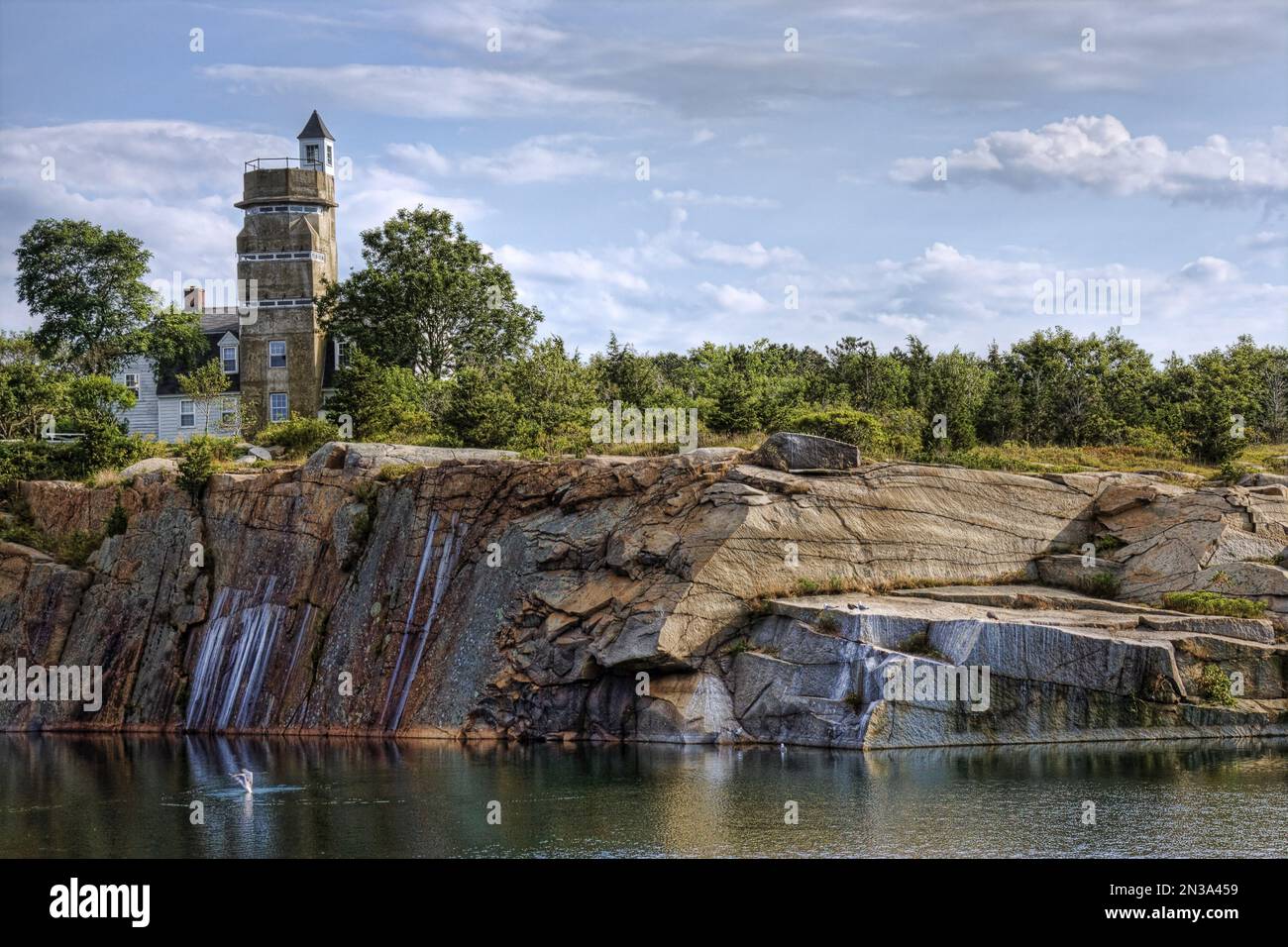 Observation Tower, Babson's Quarry, Halibut Point State Park, Massachusetts, USA Stock Photo Alamy