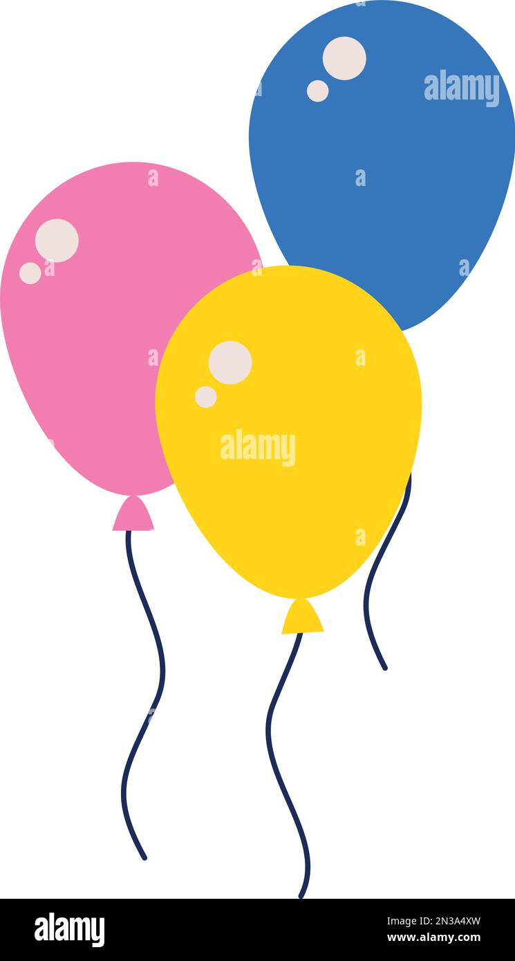 balloons helium floating Stock Vector Image & Art - Alamy