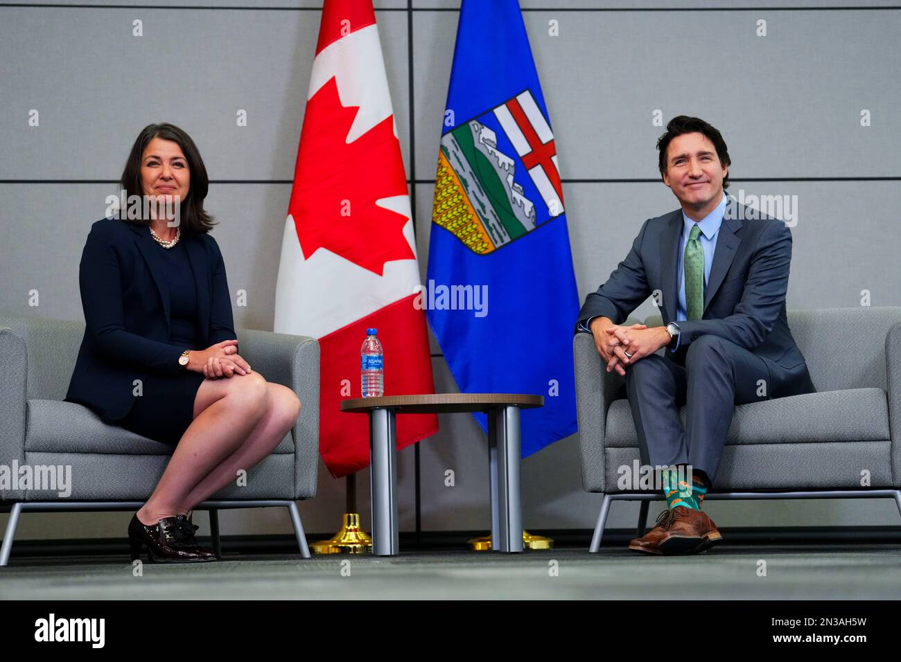 Prime Minister Justin Trudeau meets with Alberta Premier Danielle Smith