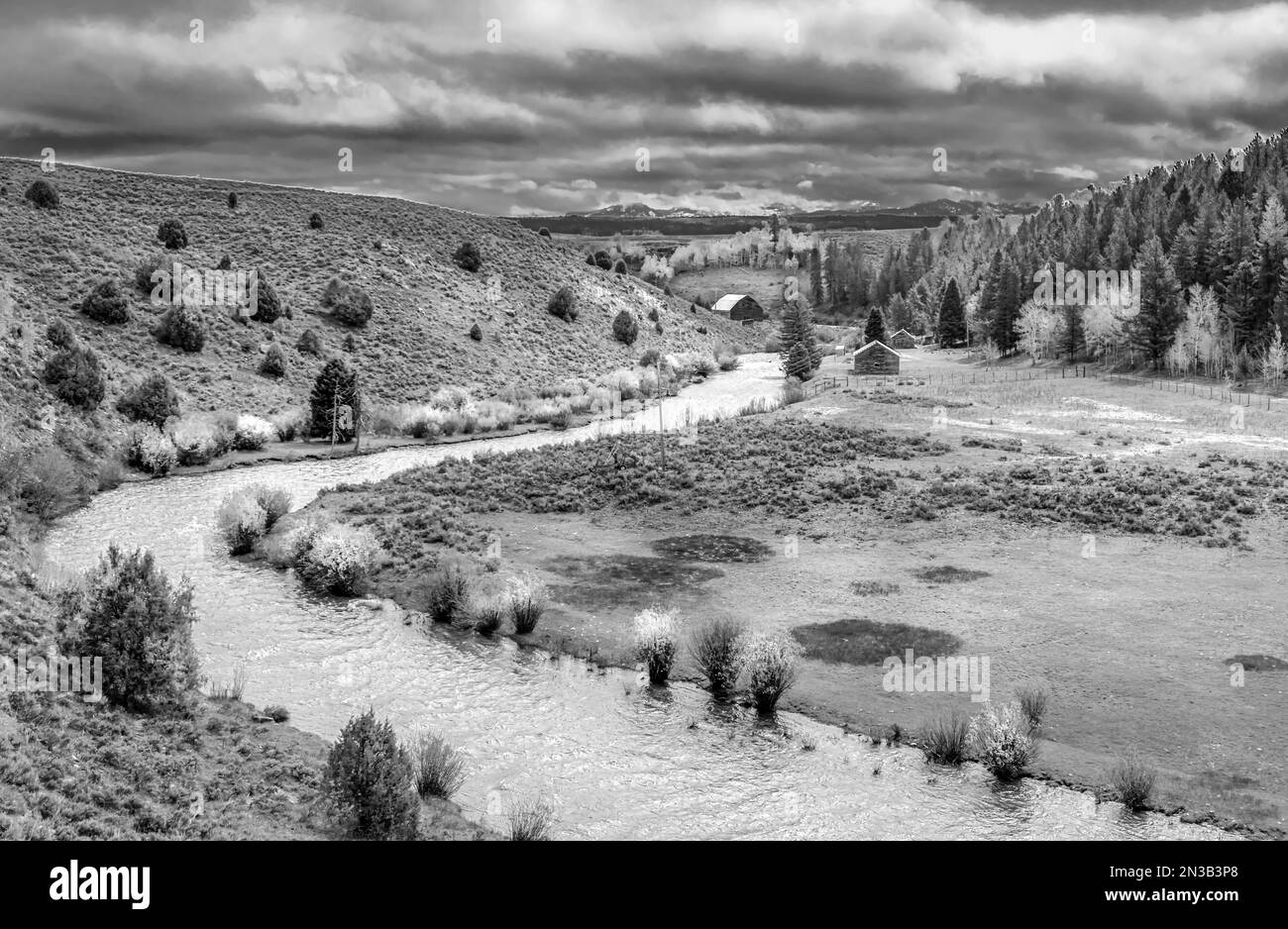 Snake valley creek Black and White Stock Photos & Images - Alamy