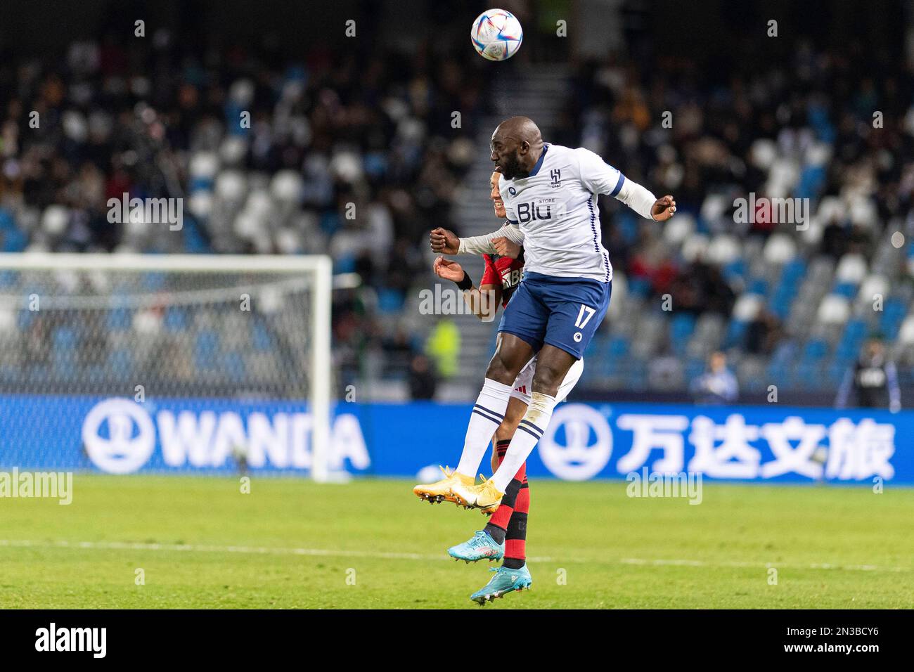 Tangier, Morocco. 07th Feb, 2023. Grand Stade of Tangier Moussa Marega of Al Hilal during the match between Flamengo x Al Hilal, valid for the semi-final of the 2022 FIFA Club World Cup, held at the Grand Stade of Tangier in Tangier, TT. (Richard Callis/SPP) Credit: SPP Sport Press Photo. /Alamy Live News Stock Photo