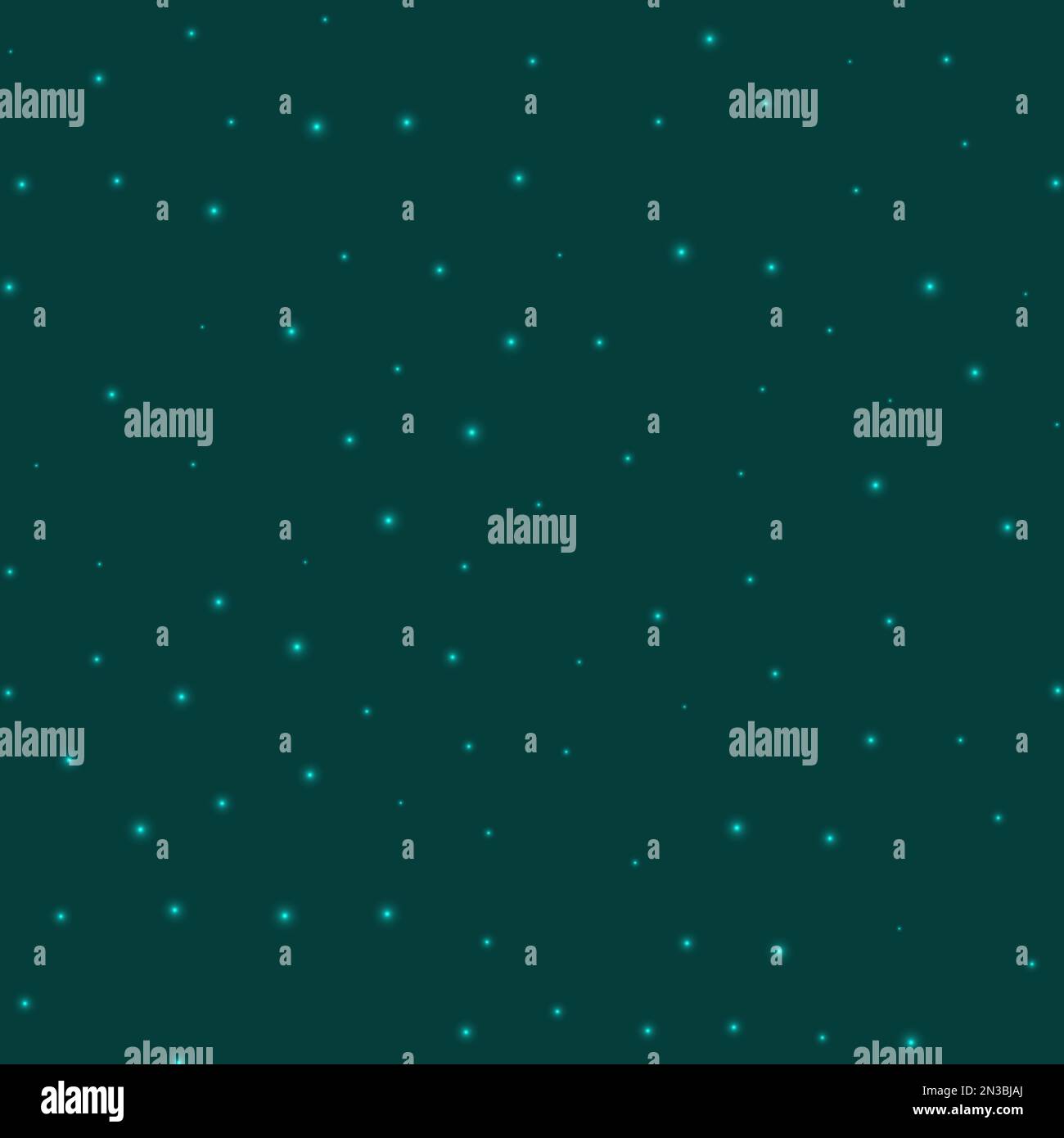 Starry background. Stars sparsely scattered on cyan background ...