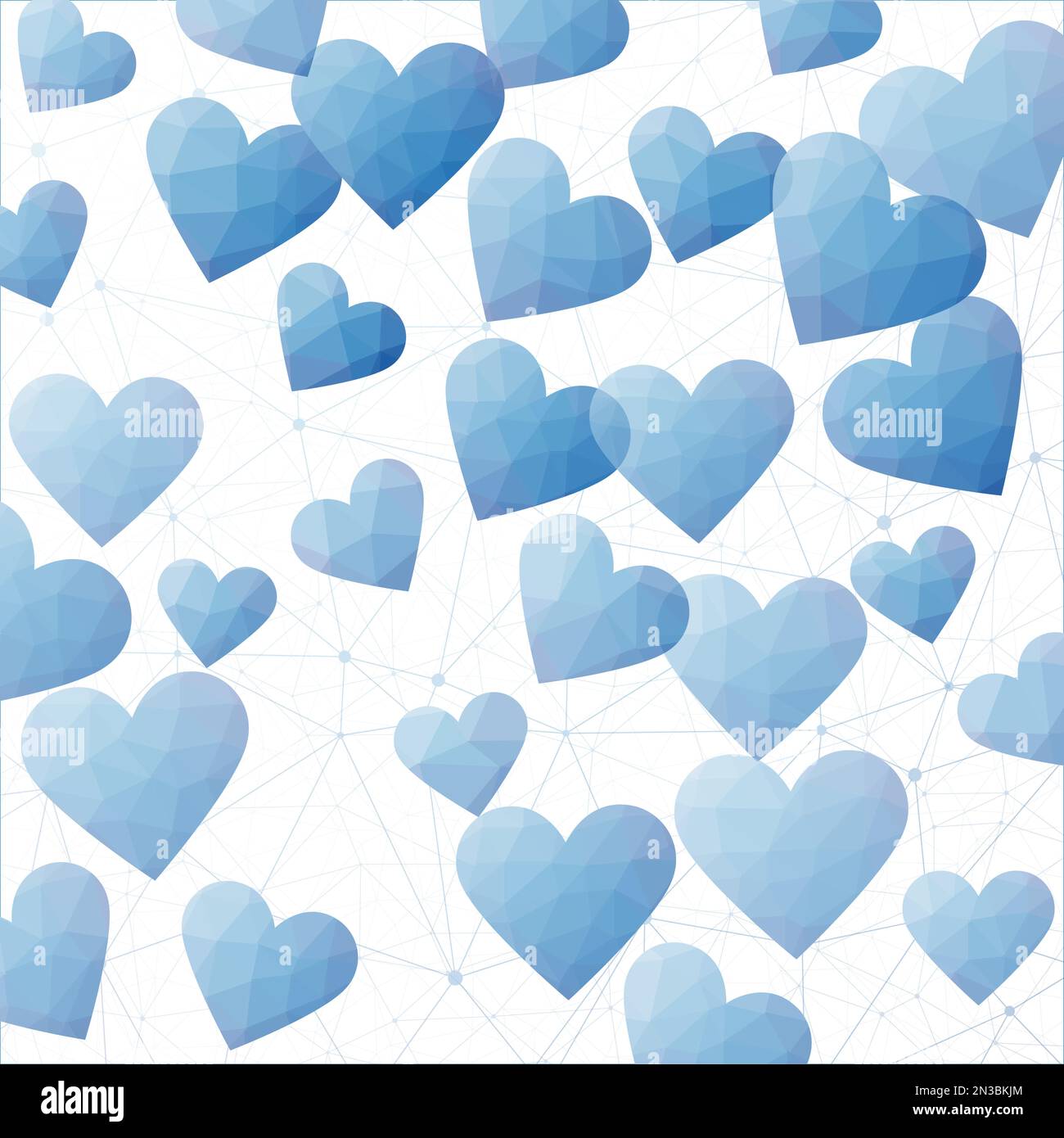 Blue triangular net Stock Vector Images - Alamy